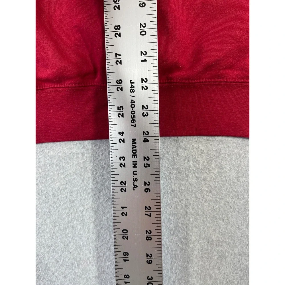 Indiana University Sweatshirt Mens S Red Champion IU Hoosiers Long Sleeve Crew